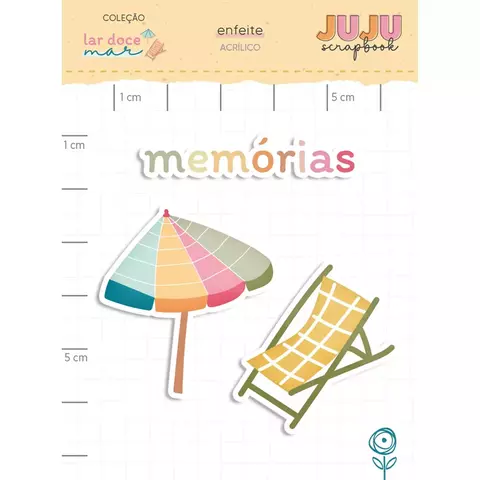 Acrílico Memórias - Coleção Lar Doce Mar I Juju Scrapbook - comprar online