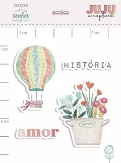 Acrílico Balão - Coleção Terra dos Sonhos I Juju Scrapbook