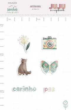 Acrílico Borboleta - Coleção Terra dos Sonhos I Juju Scrapbook