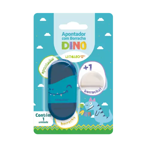 Apontador com Depósito e Borracha - Pets - Leo e Leo