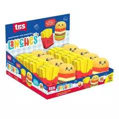 Apontador com depósito e borracha - Lanches - Tris