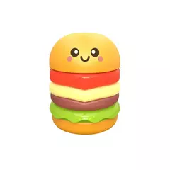 Apontador com depósito e borracha - Lanches - Tris - comprar online
