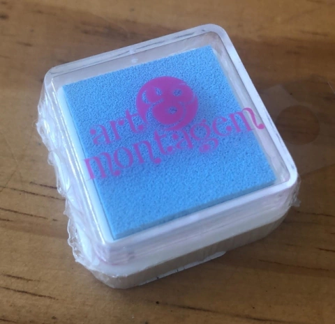 Carimbeira Arte e Montagem - Azul Bebê - INK002-12