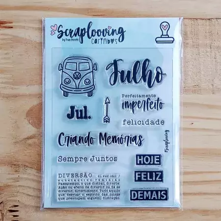 Carimbo Julho - Scraplooving C405