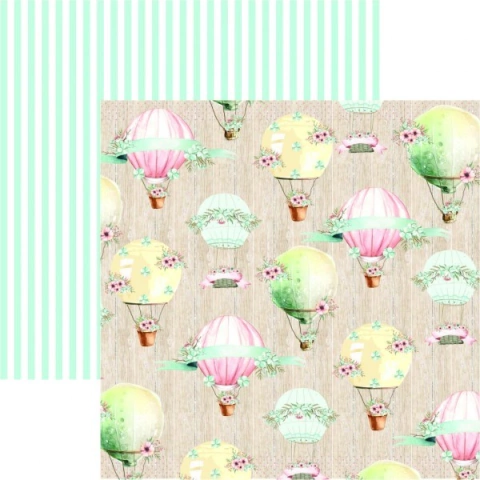 Papel para Scrapbook- Dany Peres Design -Coleção Felicidade - Balões - DP-FE-01