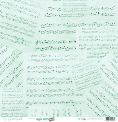 Papel de Scrapbook - Coleção MIX TAPE – Básico VERDE- Carina Sartor – BASE108 - comprar online