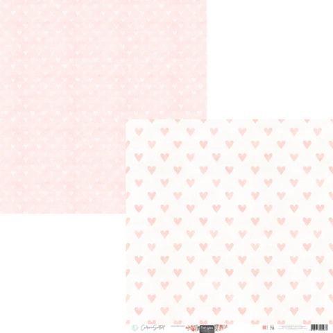 Folha para Scrapbook - Básico Rose - Coleção For You - Carina Sartor - BASE78