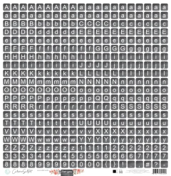 Folha para Scrapbook - Básico Black - Coleção For You - Carina Sartor - BASE86 - comprar online