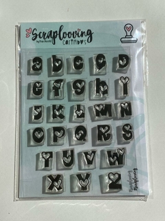 Carimbo Alfabeto Amor - Scraplooving C409