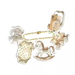 Coleção Le Petit Poa - Chaveiro Acrílico Menino - 6 peças - LEP16 - comprar online