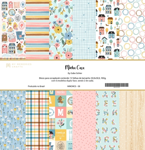 Coleção Minha Casa - Bloco 30,5 x 30,05 - My Memories Crafts - MMCMCS-08