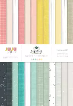 Bloco A5 para Scrapbook - Coleção Pequenos Companheiros | JuJu Scrapbook