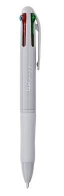 Caneta Esferográfica 1.0mm - 4 Cores Básicas - BRW - CA0520