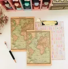 Caderno A5 Mapa Mundi - Sem pauta - Buendia - comprar online