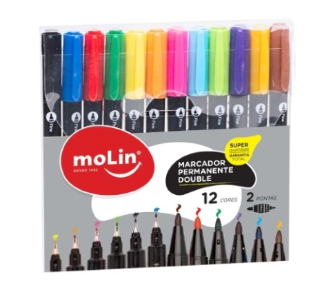 Caneta Artística - Double - Molin - 4049