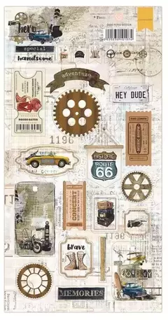Chipboard Estampado - Coleção Hero - Dany Peres