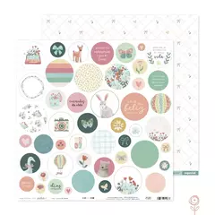 Papel para Scrapbook Conto de Fadas - Coleção Terra dos Sonhos I Juju Scrapbook