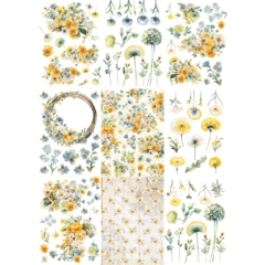 Bloco A5 Flores Coleção COZY - Carina Sartor - COZ003