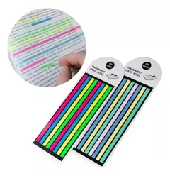 Cartela com 160 Fitas Marca Texto Transparentes - comprar online