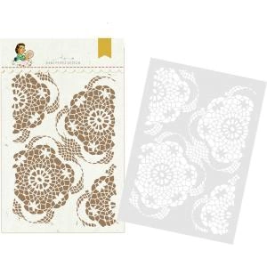 Stencil - Coleção Homemade Love - Rendado - DP-HL-32