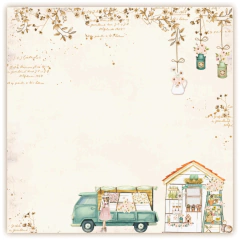 Folhas para Scrapbook - Dany Peres - Coleção Serendipity - Casa das Flores - DP-SE-07 - comprar online