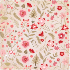 Folhas para Scrapbook - Dany Peres - Coleção Sweet Love DP-SL-06 - Flores pra Você