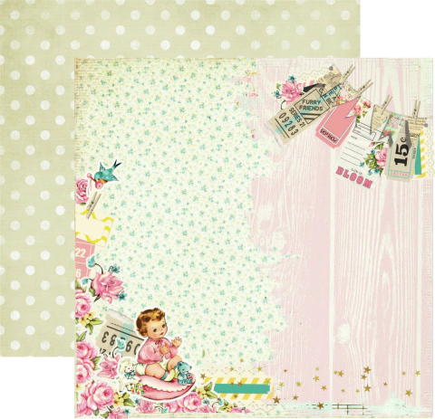 Folhas para Scrapbook - Dany Peres - Coleção Doces Lembranças - Bons Sonhos - DP-DL-03