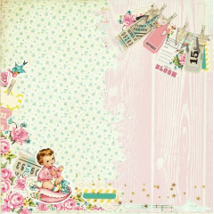 Folhas para Scrapbook - Dany Peres - Coleção Doces Lembranças - Bons Sonhos - DP-DL-03 - comprar online