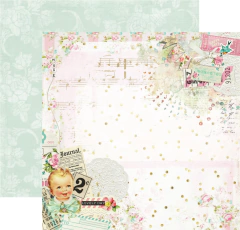 Folhas para Scrapbook - Dany Peres - Coleção Doces Lembranças - Raio de Sol - DP-DL-04