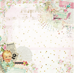 Folhas para Scrapbook - Dany Peres - Coleção Doces Lembranças - Raio de Sol - DP-DL-04 - comprar online