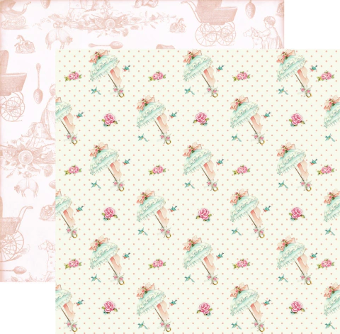 Folhas para Scrapbook - Dany Peres - Coleção Doces Lembranças - Chuva de Bênçãos - DP-DL-06