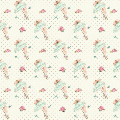 Folhas para Scrapbook - Dany Peres - Coleção Doces Lembranças - Chuva de Bênçãos - DP-DL-06 - comprar online