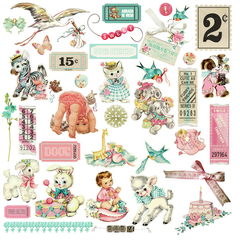 Folhas para Scrapbook - Dany Peres - Coleção Doces Lembranças - Hora da Brincadeira - DP-DL-07 - comprar online