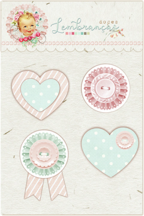 Apliques 3D - Candy - Coleção Doces Lembranças - Dany Peres - DP-DL-16