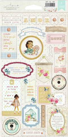 Adesivo - Chipboard - Coleção Homemade Love - DP-HL-09
