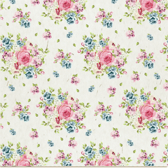 Folha para Scrapbook - Dany Peres Design - Coleção Homemade Love - Tecido Floral - DP-HL-01 - comprar online