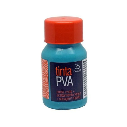 Tinta PVA 37ml - Azul Piscina - Daiara