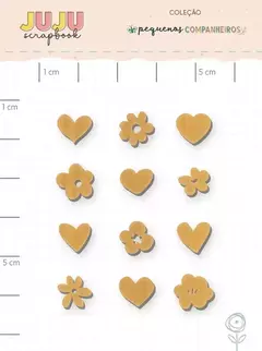 Enfeite Madeirinha Muito Amor - Coleção Pequenos Companheiros | JuJu Scrapbook