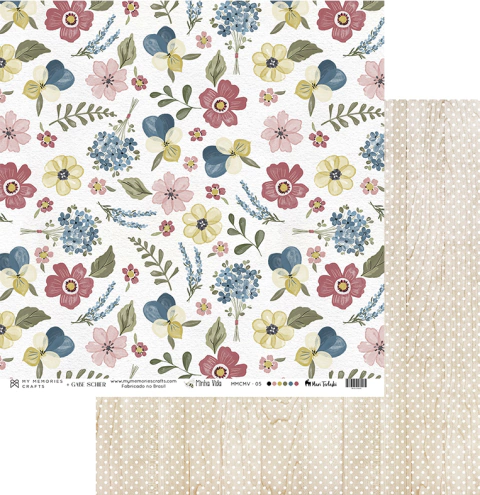 Folha para Scrapbook - My Memories - Coleção Minha Vida - MMCMV-05