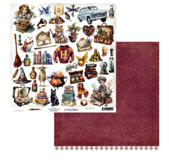 Folhas para Scrapbook - Dany Peres - Coleção Escola de Magia - DP-EM-01A