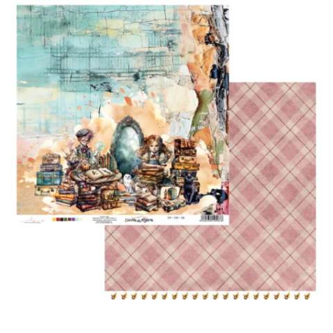 Folhas para Scrapbook - Dany Peres - Coleção Escola de Magia - DP-EM-06A