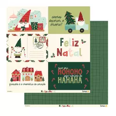 Pocket KIT 6 Folhas - Coleção Noite de Natal - Lemon Scrapbook - loja online
