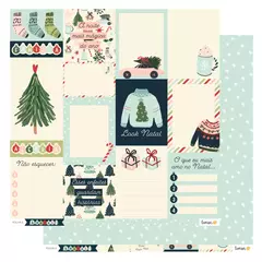 Imagem do Pocket Kit de 6 folhas 240g Dupla Face - Coleção Natal - Lemon Scarpbook