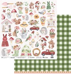 Folha para Scrapbook - My Memories - Coleção My Garden - MMCMG-01