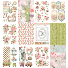 Bloco A5 - Coleção GARDEN - Carina Sartor - GAR001 - Criar - Papelaria e Scrapbook