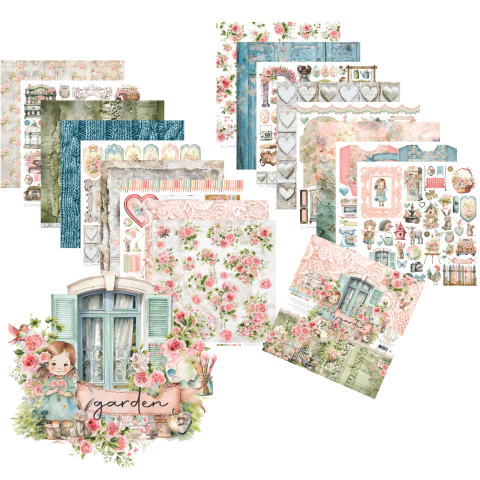 Bloco 30,5 x 30,5 - Coleção GARDEN - Carina Sartor - GAR00