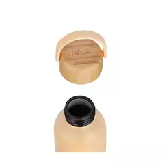 Garrafa de alumínio com tampa de bambu - 500ml - BRW - comprar online