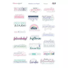 Adesivos em papel Desejos - Coleção Doce Alegria I Juju Scrapbook - comprar online
