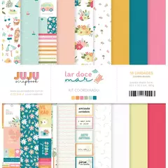 Kit Coordenado - Coleção Lar Doce Mar I Juju Scrapbook - comprar online