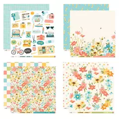 Kit 12 Folhas | Scrapbook Is A Lifestyle - Lemon na internet